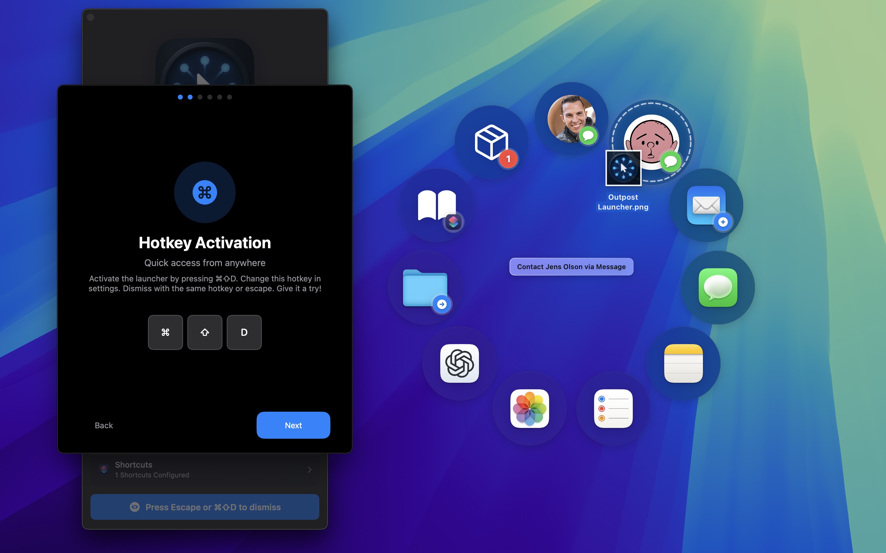 Drag and drop files to destinations
