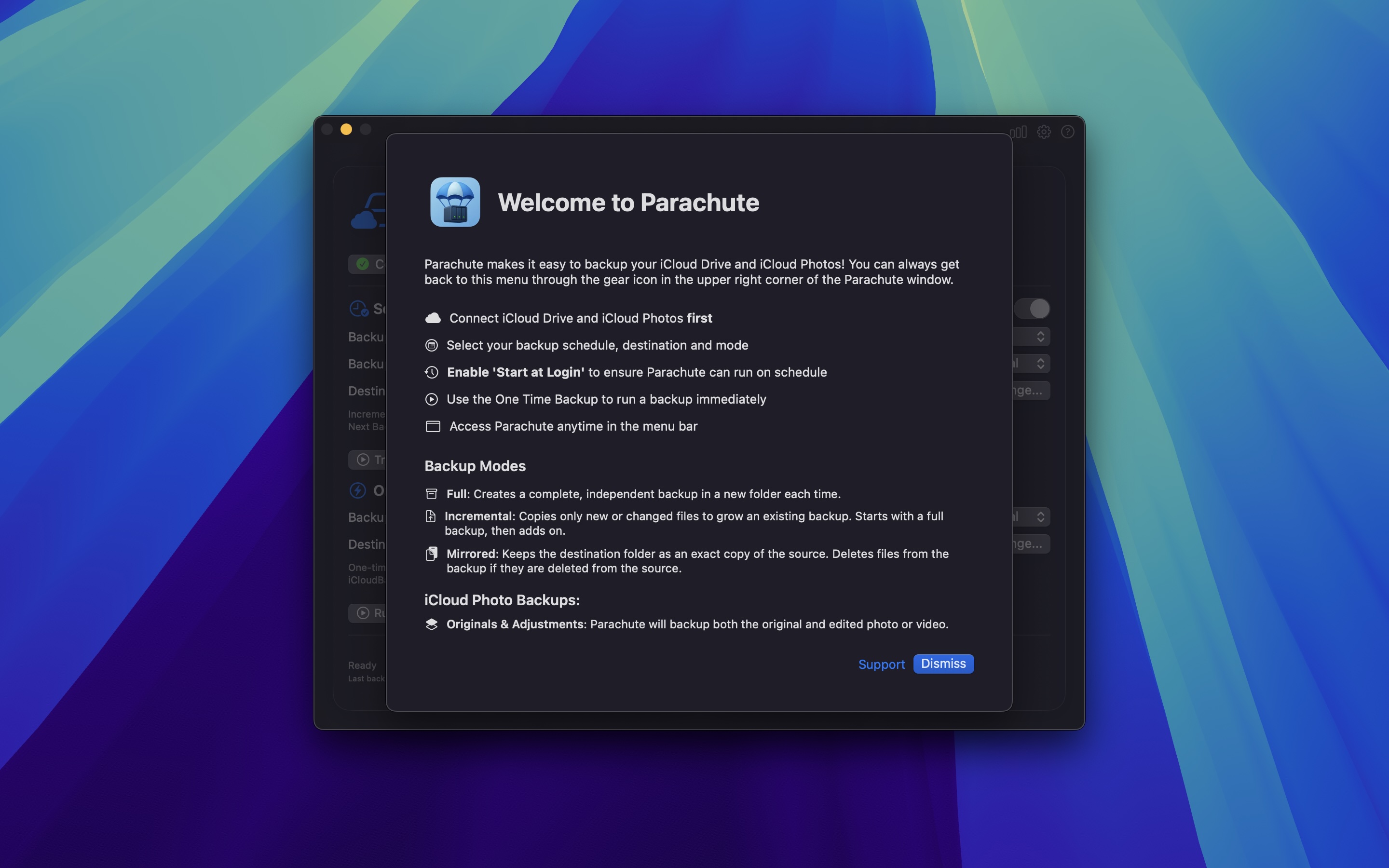 Backup complete